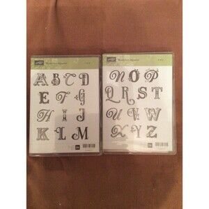 INVENTORY REDUCTION SALE. Stampin Up Broadsheet Alphabet B6